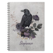 Carnet Moody Dark Academia Raven Spiral (Devant)
