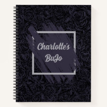 Moody Deep Navy Blue Floral Patal