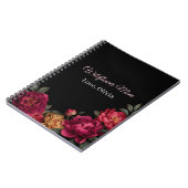 Carnet Moody Floral Wildflower Mom Personalized (Côté gauche)