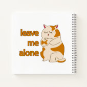 Carnet Moody Grosse cat me laisse tranquille (Dos)