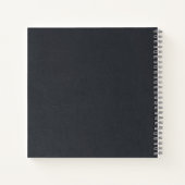 Carnet Moody Ink Charcoal Gold Abstrait ID988 (Dos)