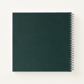Carnet Moody Ink Emerald Or Abstrait ID988 (Dos)