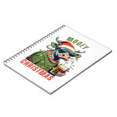 Carnet Mooey Noël Highland Cow Light Santa Hat T-Shi (Côté gauche)