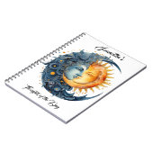 Carnet Moon tranquillité créativité astrologie -PERSONNAL (Côté gauche)