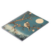 Carnet Moonlit Bird on Blossom Branch Notebook (Côté gauche)