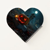 Carnet Moonlit Haunted Pumpkin Cemetery Notebook (Dos)