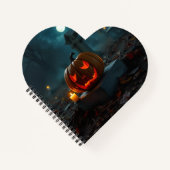 Carnet Moonlit Haunted Pumpkin Cemetery Notebook (Devant)