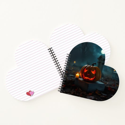 Carnet Moonlit Haunted Pumpkin Cemetery Notebook (Intérieur)