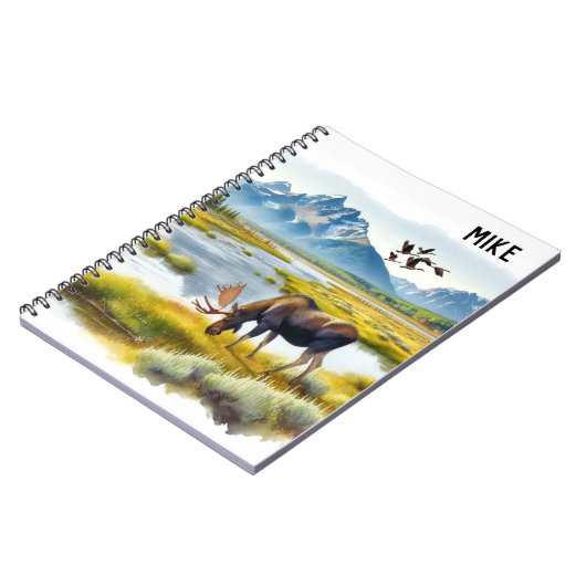 Carnet Moose Ai Art Monogramme (Côté gauche)