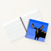 Carnet Moose en hiver - Art original de la faune (Intérieur)
