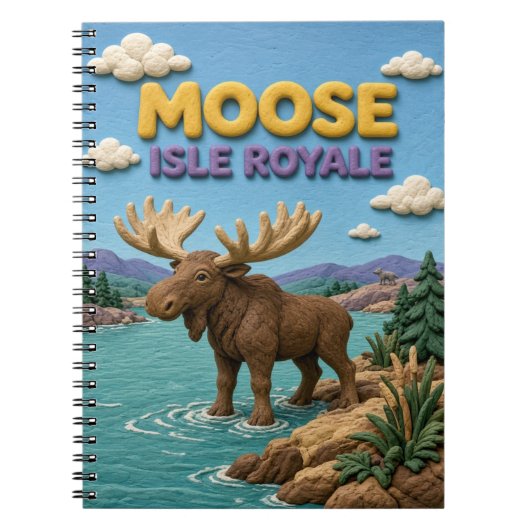 Carnet Moose Isle Royale Moderne KlayKoo (Devant)