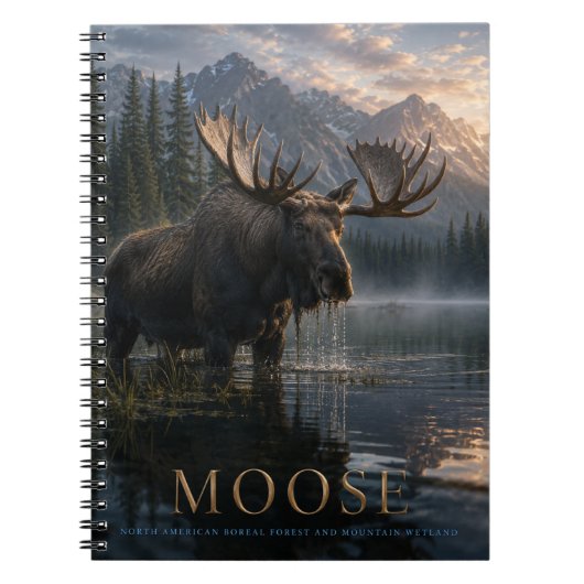 Carnet Moose Mountain Lake ANIMAUX (Devant)
