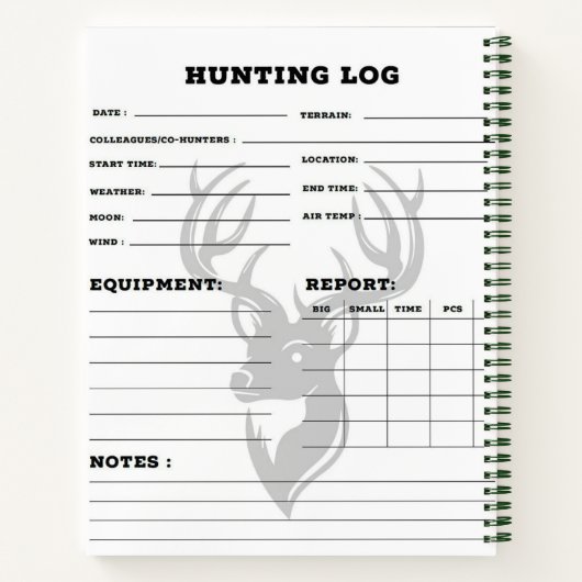 Carnet Moose se dresse fièrement dans un cadre rustique (Dos)