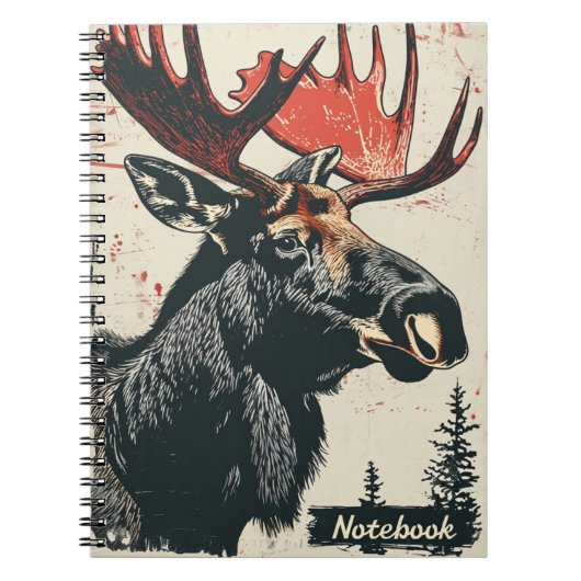 Carnet Moose Vintage (Devant)