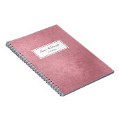 Carnet Mor rose moderne (Côté Droit)