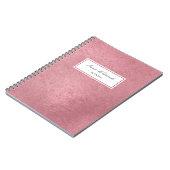 Carnet Mor rose moderne (Côté gauche)
