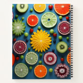 Carnet Morceaux de fruits colorés (Dos)