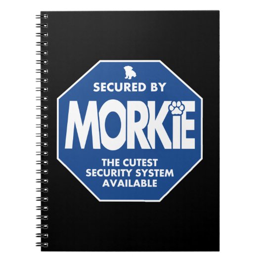 Carnet Morkie-Sécurité-Bleu (Devant)