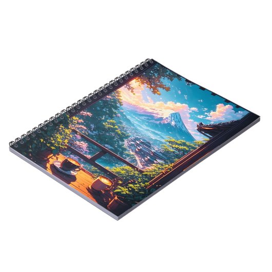 Carnet Morning Calm over Fuji (Côté gauche)