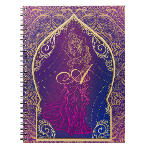 Carnet Moroccan Arabian de danse du ventre glamour violet