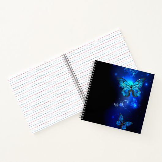 Carnet Morpho Butterfly in the Dark Background (Intérieur)