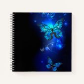 Carnet Morpho Butterfly in the Dark Background (Devant)