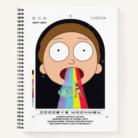 Carnet Morty Goodbye Moonmen Citation Graphique (Devant)