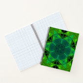 Carnet Mosaic Kaleidoscope Vert Fleur (Intérieur)