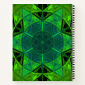 Carnet Mosaic Kaleidoscope Vert Fleur (Dos)