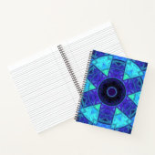 Carnet Mosaic Mandala bleu et violet (Intérieur)