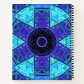 Carnet Mosaic Mandala bleu et violet (Dos)