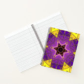 Carnet Mosaic Mandala violet et jaune (Intérieur)