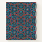 Carnet Mosaïque ancienne modèle géométrique floral (Dos)