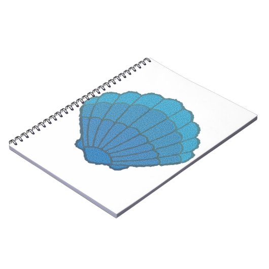 Carnet Mosaïque Blue Seashell (Côté gauche)