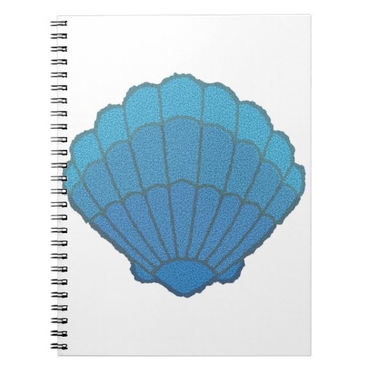 Carnet Mosaïque Blue Seashell (Devant)