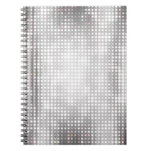 Carnet Mosaïque brillante : Abstraite gris brillant.