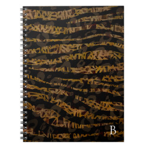 Carnet Mosaïque Chic Élégant Safari Glam Imprimé Jungle