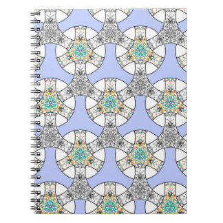 Carnet Mosaïque colorée et transparente entrelacement ban