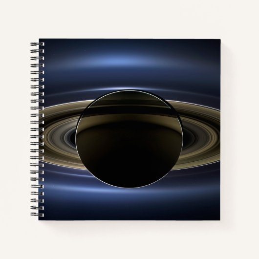 Carnet Mosaïque Du Système Saturne Rétro-Éclairé Par Le S (Devant)