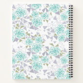 Carnet Mosaïque, fleurs (Dos)