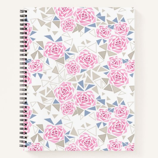 Carnet Mosaïque, fleurs (Devant)
