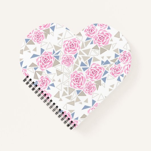 Carnet Mosaïque, fleurs (Devant)