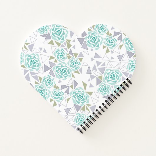 Carnet Mosaïque, fleurs (Dos)