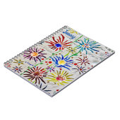 Carnet Mosaïque florale colorée (Côté gauche)