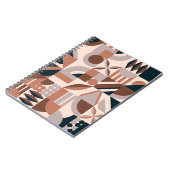 Carnet Mosaïque géométrique colorée, fond abstrait. (Côté gauche)