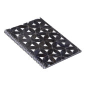 Carnet Mosaïque gris charbon | fleur de vie motif (Côté Droit)