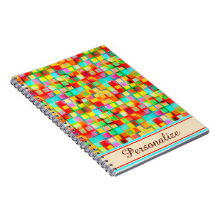Carnet Mosaïque lumineuse personnalisée