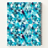 Carnet Mosaïque Motif moderne en aquarelle bleue (Dos)