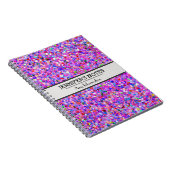 Carnet Mosaïque multicolore Parties scintillant moderne G (Côté Droit)