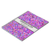 Carnet Mosaïque multicolore Parties scintillant moderne G (Côté gauche)